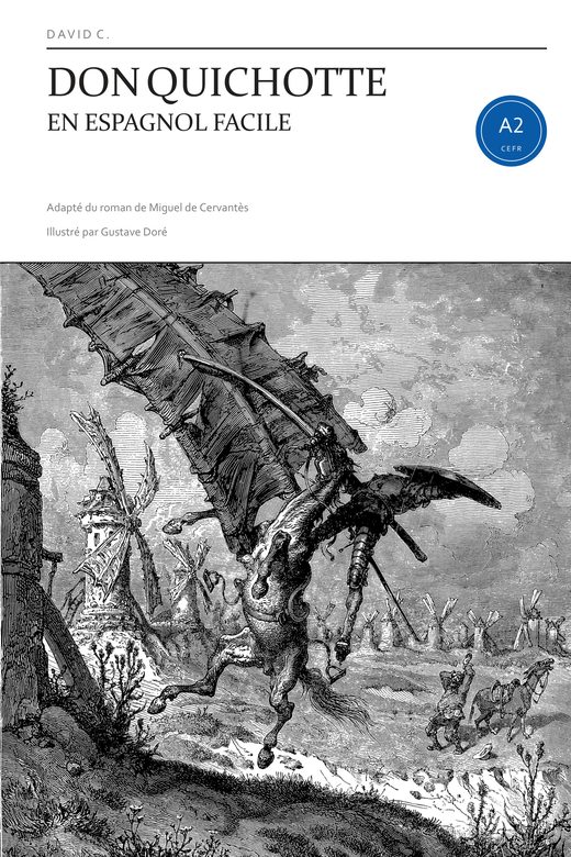 Couverture de Don Quichotte en espagnol facile.